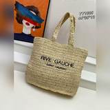 rive gauche拉菲草編織tote！ 滿滿的藝術氣息～拉菲草編織非常紮實