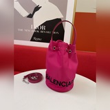 BALENCIAGA 春夏新款 NAVY CABAS 水桶包 進口耐磨棉質帆布巴