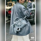 鑽扣/牛仔 BALENCIAG* 全新 Neo Cagole 機車包，一眼相中