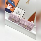 大號 chanel：最新爆款，軟呢毛尼：淺金色五金鍊條配件與小羊皮完美