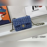 小號chanel最新爆款，軟呢毛尼：淺金色五金鍊條配件與小羊皮完美結