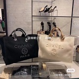 2023春夏最美度假風購物袋 Chanel tote 鍊條帆布沙灘包 現貨