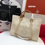 2023春夏最美度假風購物袋 Chanel tote 鍊條帆布沙灘包 現貨