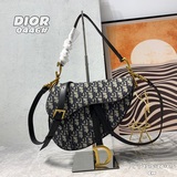 大號 (配盒子) 【dior saddle 老花 細肩帶 】【配專櫃盒子】大號