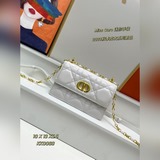 # KK0069#MISS CARO 迷你手袋黑色羊皮革超大藤格紋這