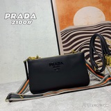 四季常青五色火爆上市,普拉達/PRADA雙拉鍊單肩斜挎包,配置雙肩帶，2023四