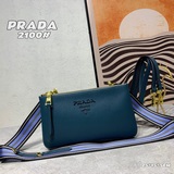 四季常青五色火爆上市,普拉達/PRADA雙拉鍊單肩斜挎包,配置雙肩帶，2023四