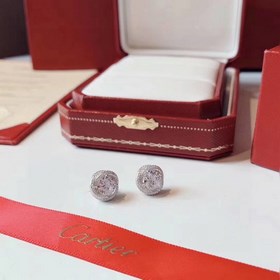 1880150   Cartier 卡地亞 旋轉系列四爪耳釘 原版logo字印