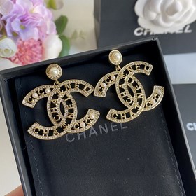 賣瘋了小香官網主推爆款 精工版小香 最新 Chanel 微鑲晶鑽镂空水滴晶鑽珍珠
