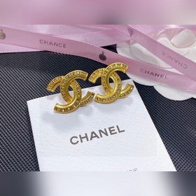 Chanel 小香 耳釘 簡約百搭 低調奢華的小雙C 經典耐看 精選原版一緻黃銅