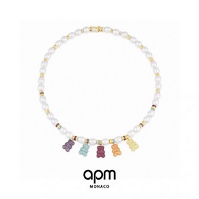 Apm monaco 個性 Yummy Bear多彩小熊珍珠項鍊！Yummy B
