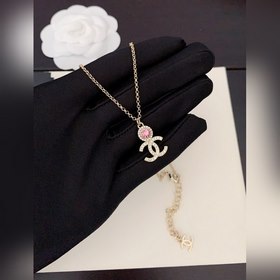 【chanel 最新款 粉鑽項鍊】一緻ZP黃銅材質 0055076