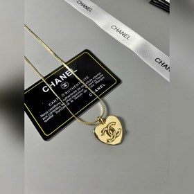 Chanel 小香 愛心 中古 項鍊，黃銅材質，經典永不過時，實物精美