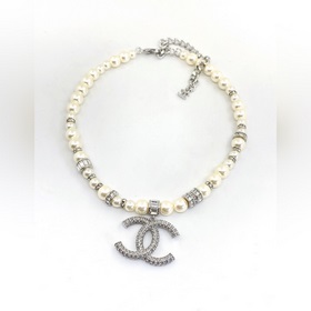 chanel 新款 珍珠項鍊 一緻ZP黃銅材質