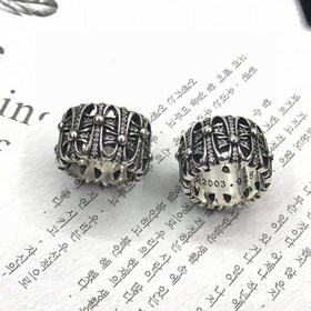 精工版本 chromehearts 克羅心墓碑戒指 古銀工藝 鑲嵌鑽戒指 正品開