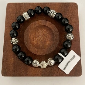 專櫃精工版本 Chrome Hearts 黑瑪瑙*多元素手鍊 權志龍明星同款 複