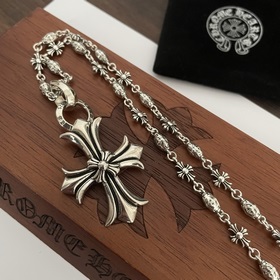 新款【專櫃品質】Chrome Hearts克羅心經典複古十字架吊墜 經典複古竹節