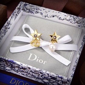 迪奧 2023新款 一線大牌都愛的Dior·迪奧 新品蜜蜂耳環 金屬質感逆襲版字