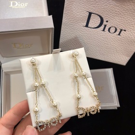 0140  140      080 Dior 迪奧 字母 jadior 流蘇耳