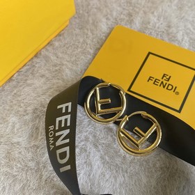 1880130 火爆主推款 Fendi 芬迪重磅款時尚圓環logo字母耳釘耳環