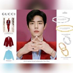 gucci 古馳新款手镯 Link to love 系列飾釘手镯 玫瑰金 黃金色