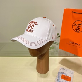 新款出貨 HERMèS (愛馬仕)最新款原單棒球帽，拼色H，正品開模訂制，原版透