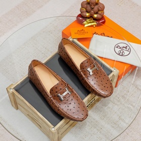 【hermes】愛馬仕專櫃同款 經典套腳鞋1：1開模 原單品質 采用進口頭層牛皮