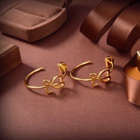 LOEWE 羅意威 耳釘 經典LOEW EAnagramLOGO設計 簡約大氣