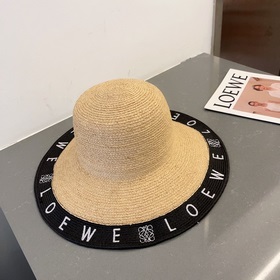 LOEWE羅意威草帽，沙灘大草帽，防曬禮帽，紙草編織制作三色！頭圍57cm