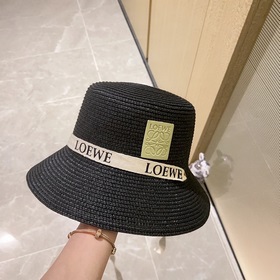 配防塵袋。 【LOEWE羅意威】2023新款度假風網絡爆款草編盆帽草帽，遮陽又好