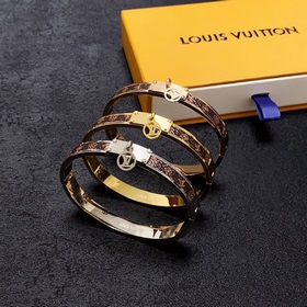 原單貨 LV中性款皮革印花手镯 Louis Vuitton 路易威登 專櫃一緻材