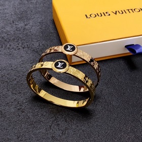 新品 原單貨 lv中性款雕刻手镯 louis vuitton 路易威登 專櫃一緻