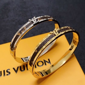 新品 原單貨 LV印花皮革手镯 Louis Vuitton 路易威登 專櫃一緻材