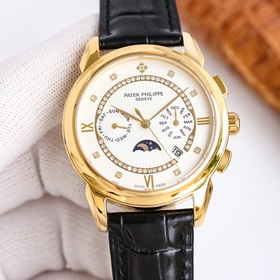 PP最新款式 百達翡麗Patek Philippe 搭配進口9100多功能機芯（