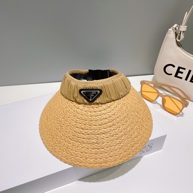 配防塵袋，普拉達PRADA空頂帽，夏天必備單品，因為真的太好搭，夏天搭配清涼夏