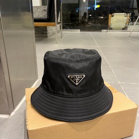 PRADA普拉達漁夫帽，帆布帽，頭圍57cm