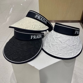 PRADA普拉達空頂遮陽帽，鴨舌帽，