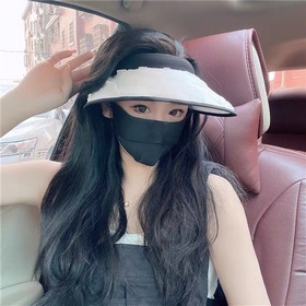普拉達PRADA#，空頂遮陽帽，黑白兩色，超火爆