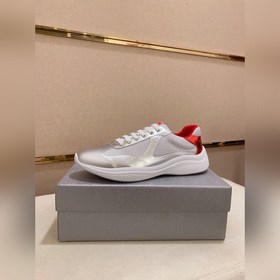 普拉達 PRADA 新款男士休閑運動鞋，高端品質 TW定制雙層透氣網布 進口頭層