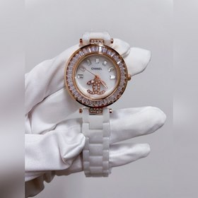 跑量款 香奈兒CHANEL 陶瓷系列 明星同款 采用進口優質陶瓷 表圈鑲嵌方形鑽