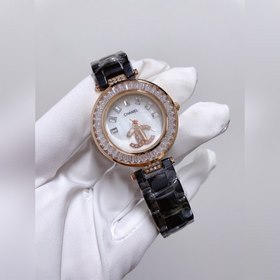 跑量款 香奈兒CHANEL 陶瓷系列 明星同款 采用進口優質陶瓷 表圈鑲嵌方形鑽