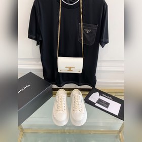 女鞋 女裝 chanel 22ss春夏新款最高限定代購級 中古帆布半拖香奈兒走秀