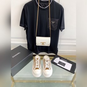 女鞋 女裝 chanel 22ss春夏新款最高限定代購級 中古帆布半拖香奈兒走秀