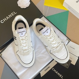 頂級版本chanel 香奈兒 23c 最新爆款 水鑽 熊貓 黑白 運動鞋 休閑