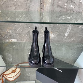 Chanel/香奈兒 22FW新款 切爾西短靴  秋冬必須入一雙短靴 洋氣時髦