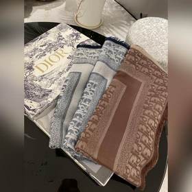 高版本 Dior披肩 經典方巾字母 搭配絲毛混紡的華美質感，與成衣和配飾系列單品