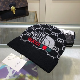 北面GUCCI古奇官網最新羊毛針織帽， 官網原單複刻。非常柔軟親膚，彈性很好 有