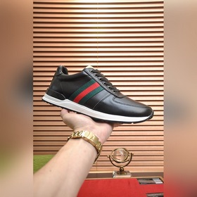 【GUCCI 古奇】官網1：1運動男鞋火爆上市，采用原版絲綢牛皮+頭層羊皮内裡，