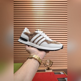 【GUCCI 古奇】官網1：1運動男鞋火爆上市，采用原版絲綢牛皮+頭層羊皮内裡，