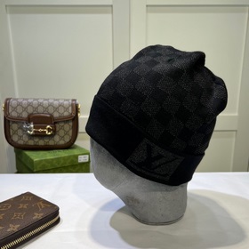 ［路易威登LOUIS VUITTON］針織帽 羊絨材質 官網新品 簡約大氣 緊密